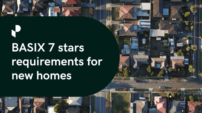 Title reads BASIX 7 stars requirements for new homes